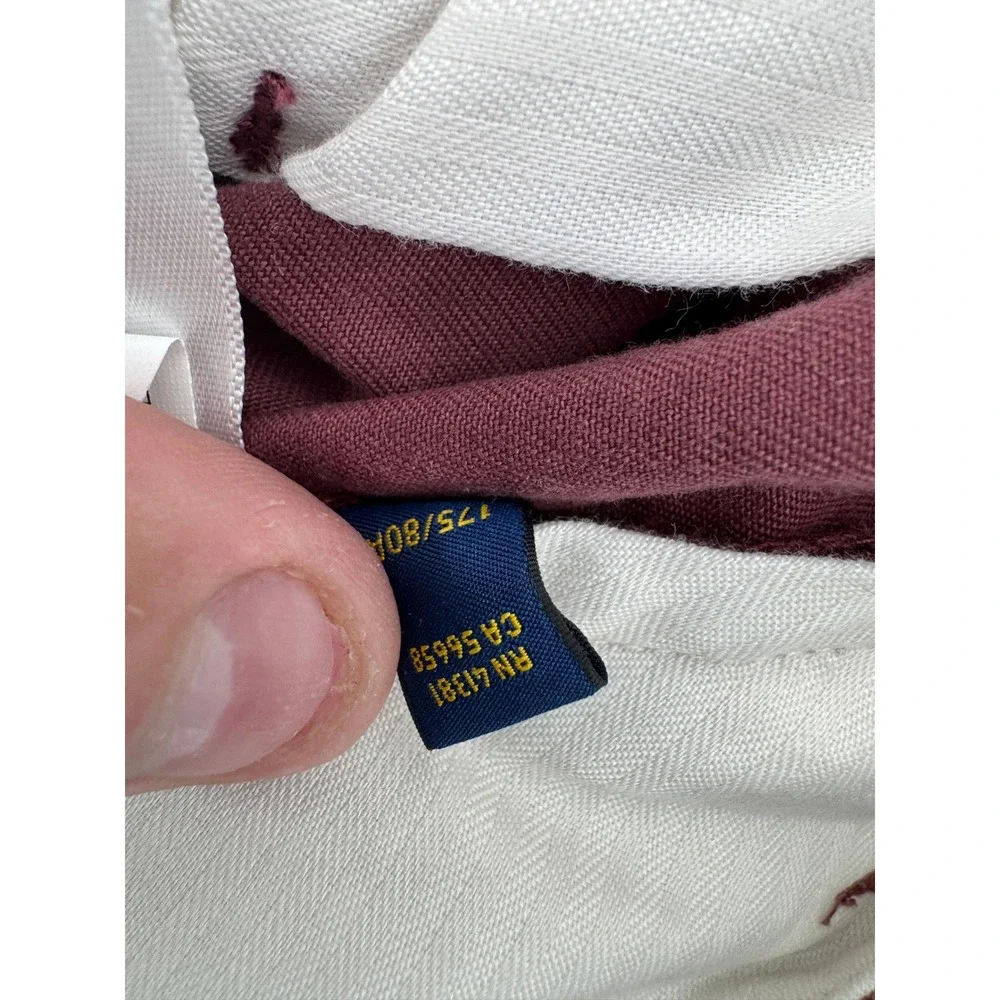 Polo Ralph Lauren Chino Pants‎ 31x32 Men Burgundy Classic Fit Preppy Golf